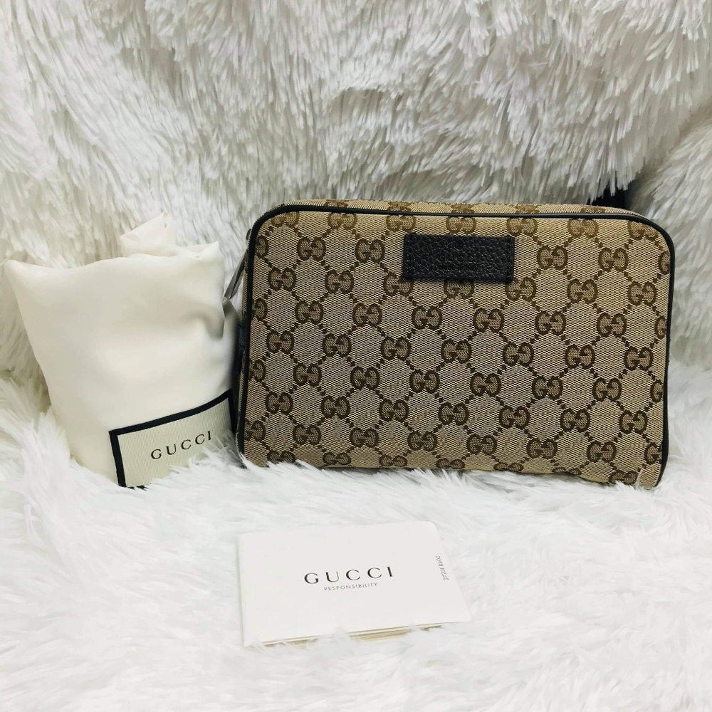 GUCCI BELT BAG CANVAS GG